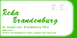 reka brandenburg business card
